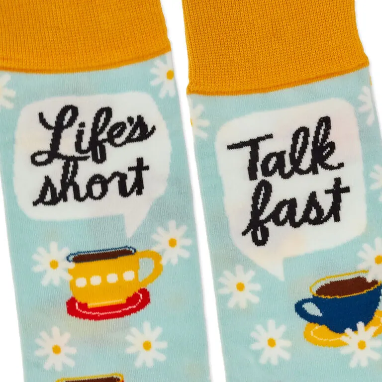 Hallmark Gilmore Girls Life's Short, Talk Fast Crew Socks - Image 3