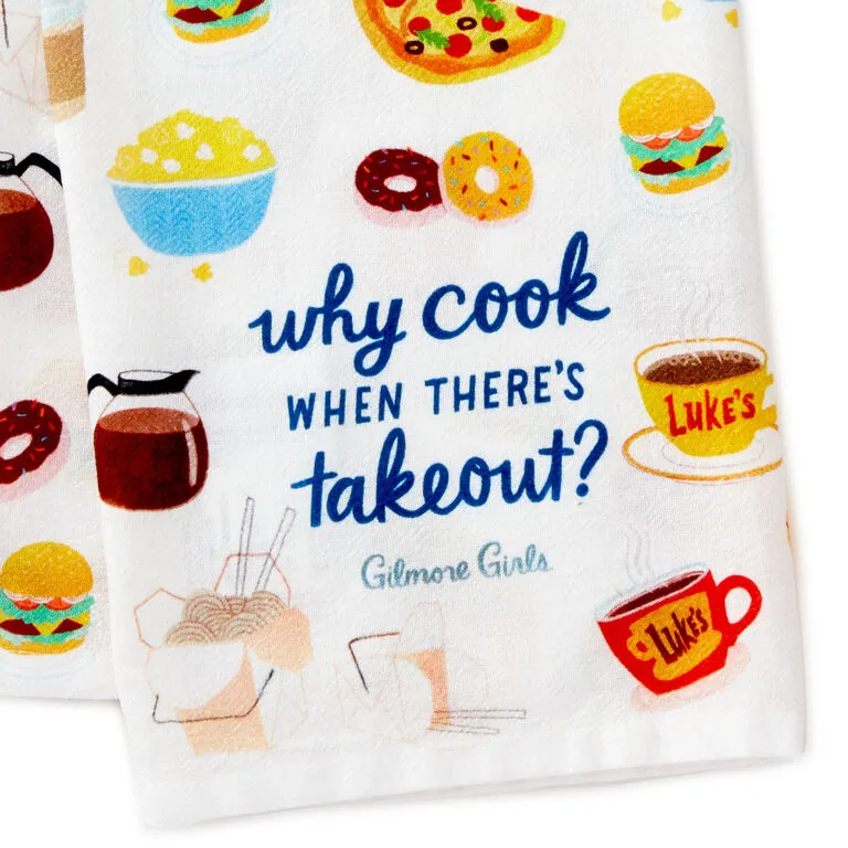 Hallmark Gilmore Girls Why Cook Tea Towel - Image 3