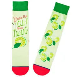 Hallmark Youāre The Gin To My Tonic Fun Crew Socks
