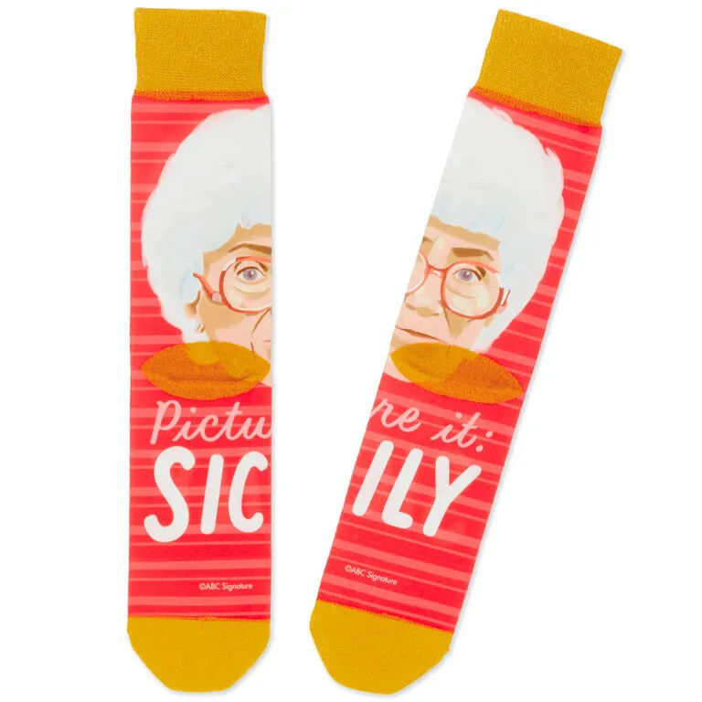 Hallmark Sophia The Golden Girls Sicily Novelty Crew Socks - Image 2