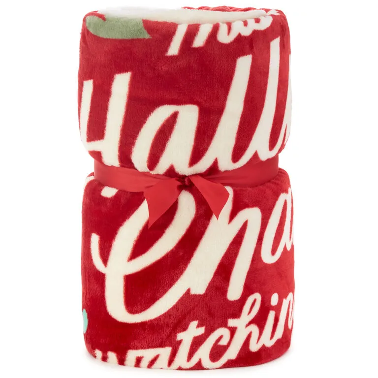 Hallmark Channel Red Oversized Blanket, 60x80