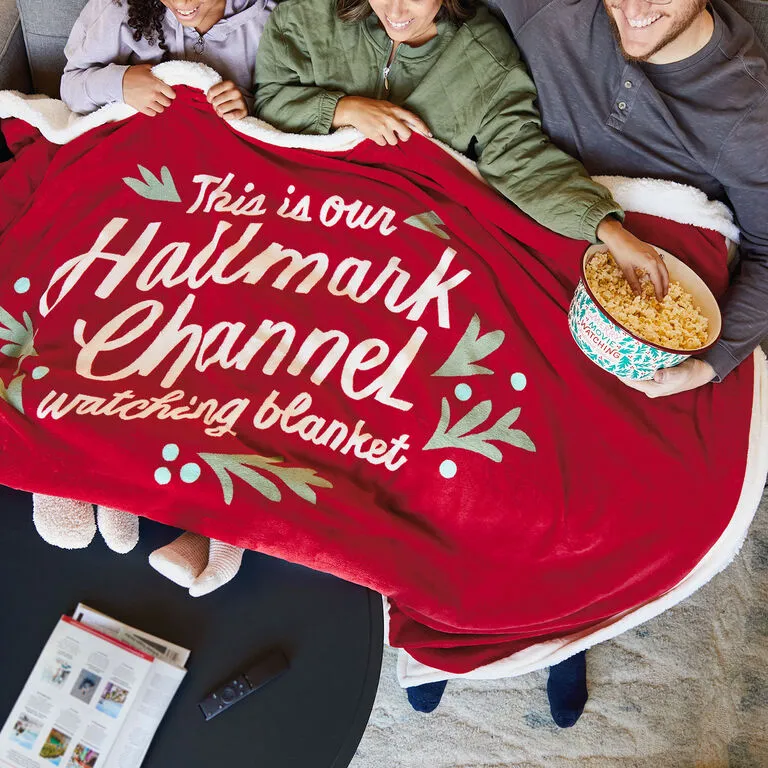 Hallmark Channel Red Oversized Blanket, 60x80 - Image 2