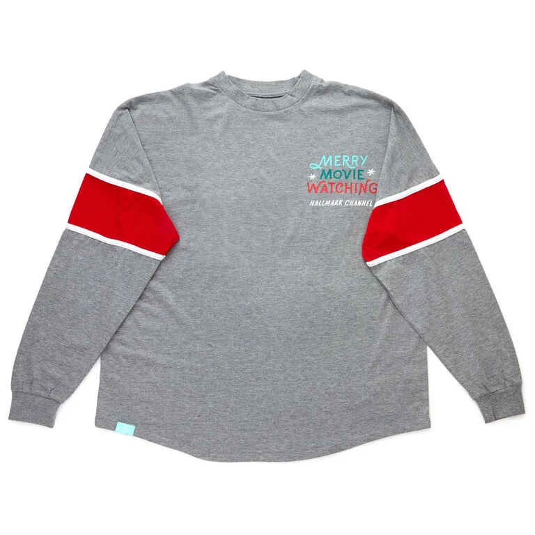 Hallmark Channel Merry Movie Watching Long Sleeve Jersey, X-Large