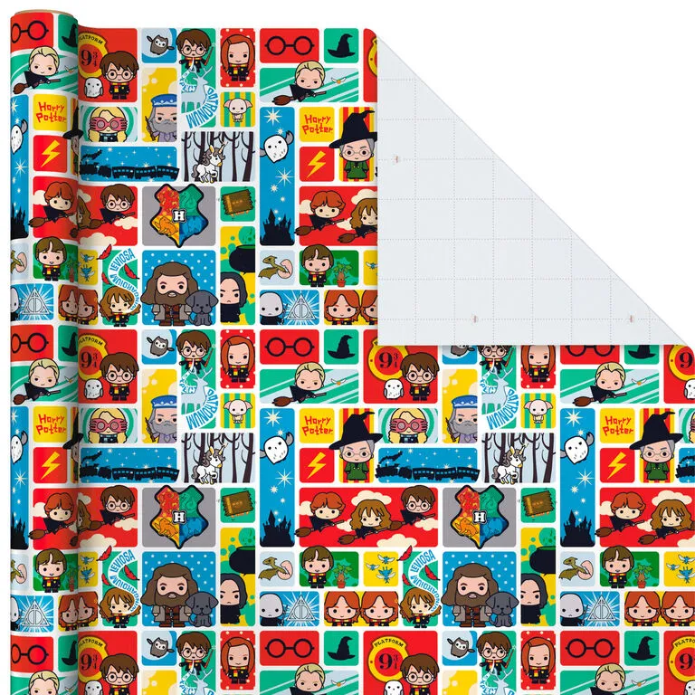 Hallmark Harry Potter⢠3-Pack Assorted Wrapping Paper, 60 Sq. Ft. Total - Image 4
