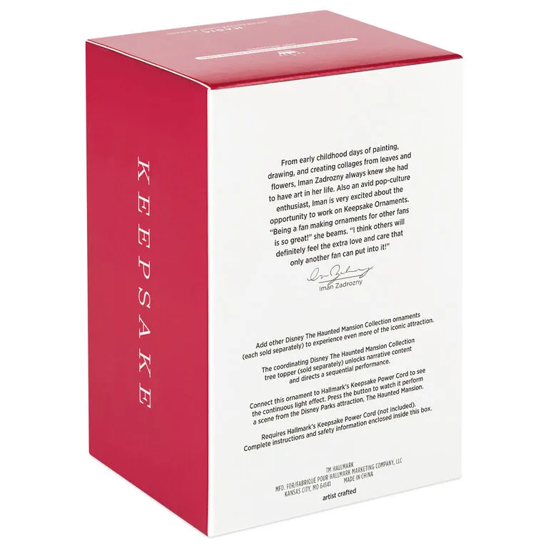 Hallmark Disney The Haunted Mansion Collection The Coffin In The Conservatory Ornament With Light And Sound - Image 5