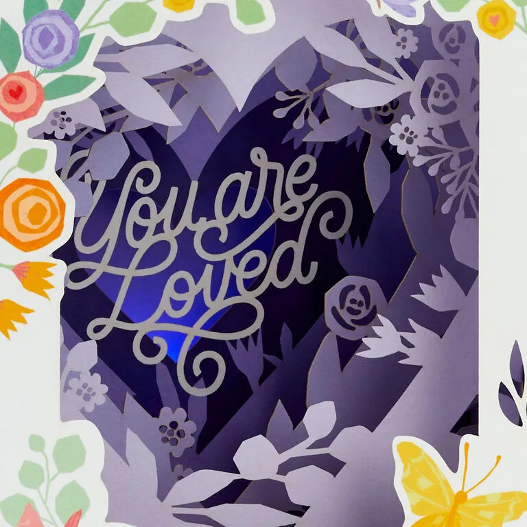 Hallmark You Are Loved 3D Pop-Up Musical Mother's Day Card With Light - Image 4