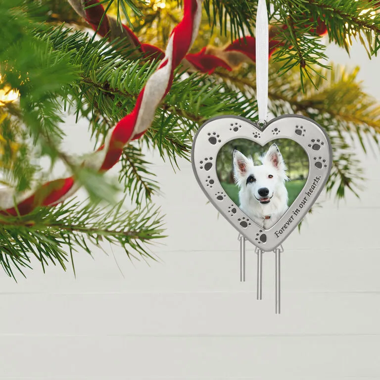 Hallmark Forever In Our Hearts Metal Photo Frame Pet Memorial Ornament - Image 2