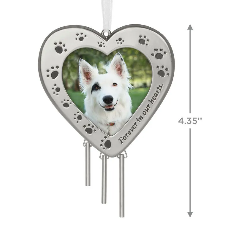 Hallmark Forever In Our Hearts Metal Photo Frame Pet Memorial Ornament - Image 3