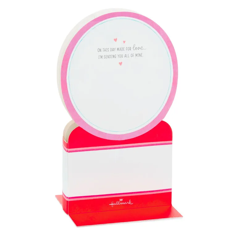 Hallmark All My Love Snow Globe Musical 3D Pop-Up Valentine's Day Card With Motion - Image 2