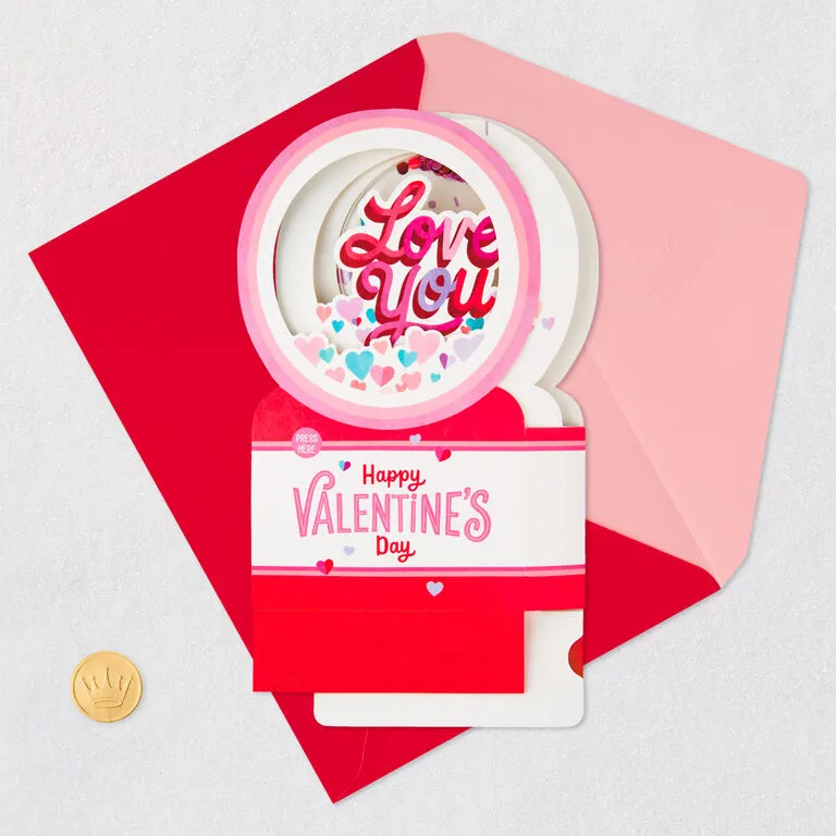 Hallmark All My Love Snow Globe Musical 3D Pop-Up Valentine's Day Card With Motion - Image 5