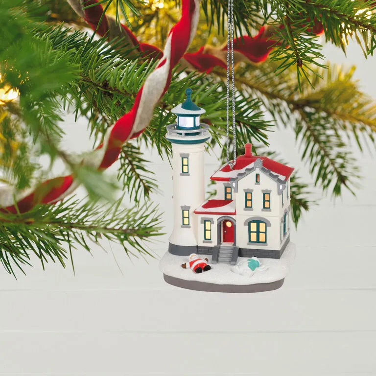 Hallmark Holiday Lighthouse 2023 Ornament With Light - Image 2