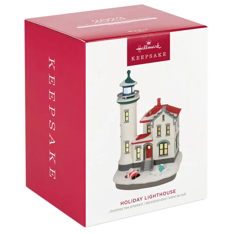 Hallmark Holiday Lighthouse 2023 Ornament With Light - Image 4