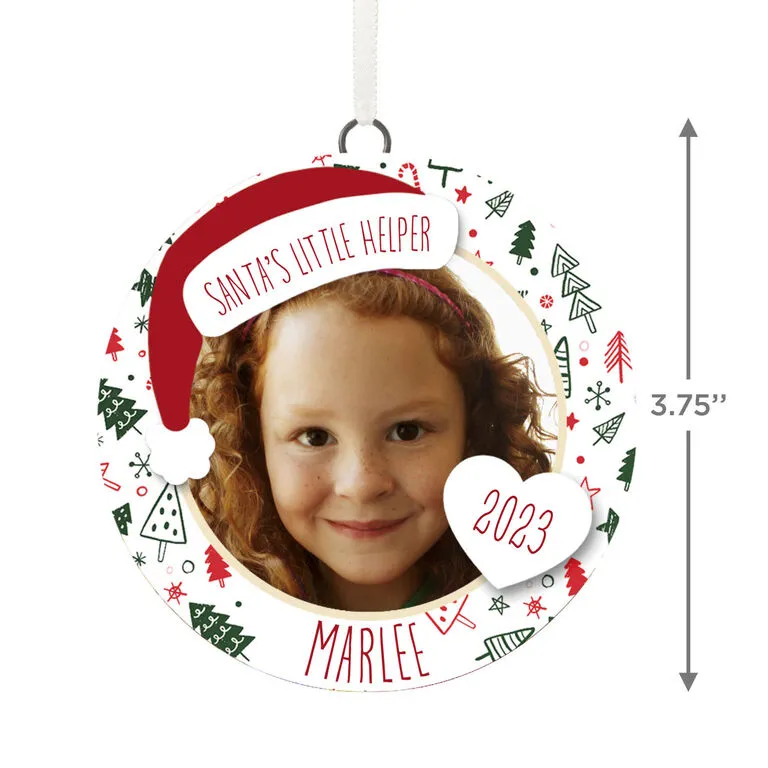 Hallmark Holiday Personalized Text And Photo Ceramic Ornament - Image 3