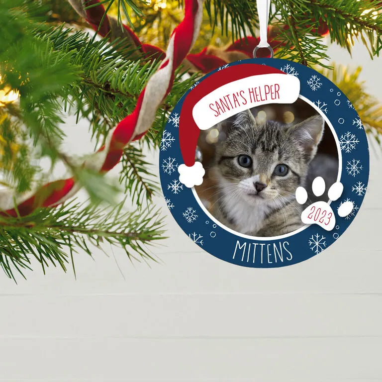 Hallmark Holiday Pet Personalized Text And Photo Ceramic Ornament - Image 2