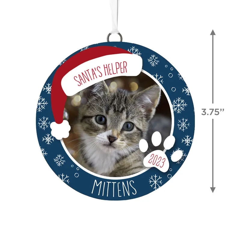 Hallmark Holiday Pet Personalized Text And Photo Ceramic Ornament - Image 3