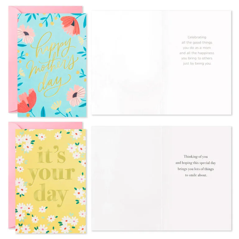 Hallmark Illustrated Floral Assorted Mother's Day Cards, Pack Of 36 - Image 4