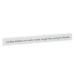 Hallmark In This Kitchen Wood Quote Sign, 23.5x2