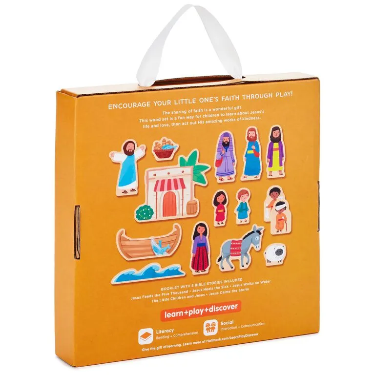 Hallmark Jesus And Friends Wood Play Set, 14 Pieces - Image 4