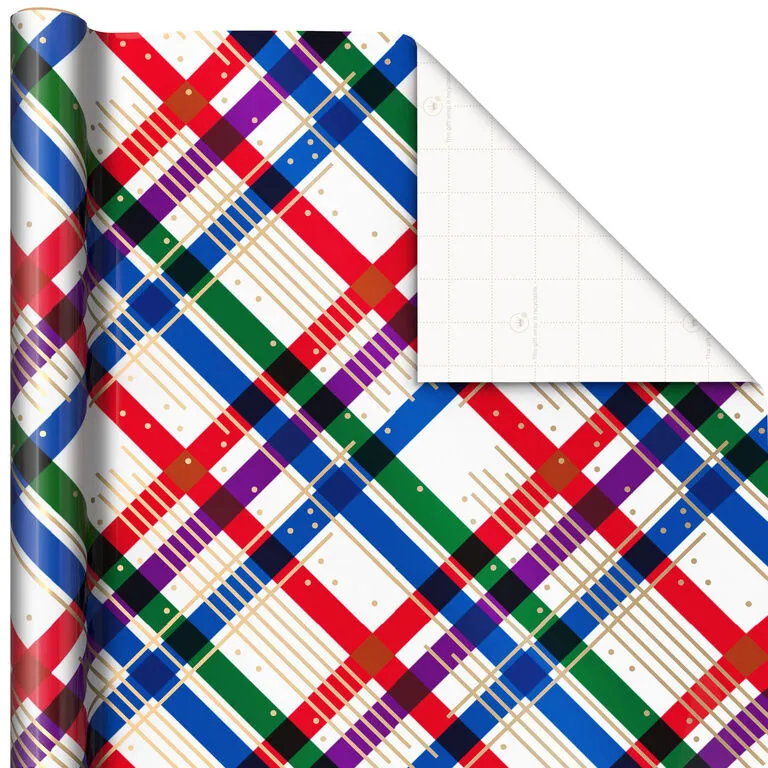 Hallmark Jewel Tones Assorted 3-Pack Christmas Wrapping Paper, 120 Sq. Ft. - Image 5
