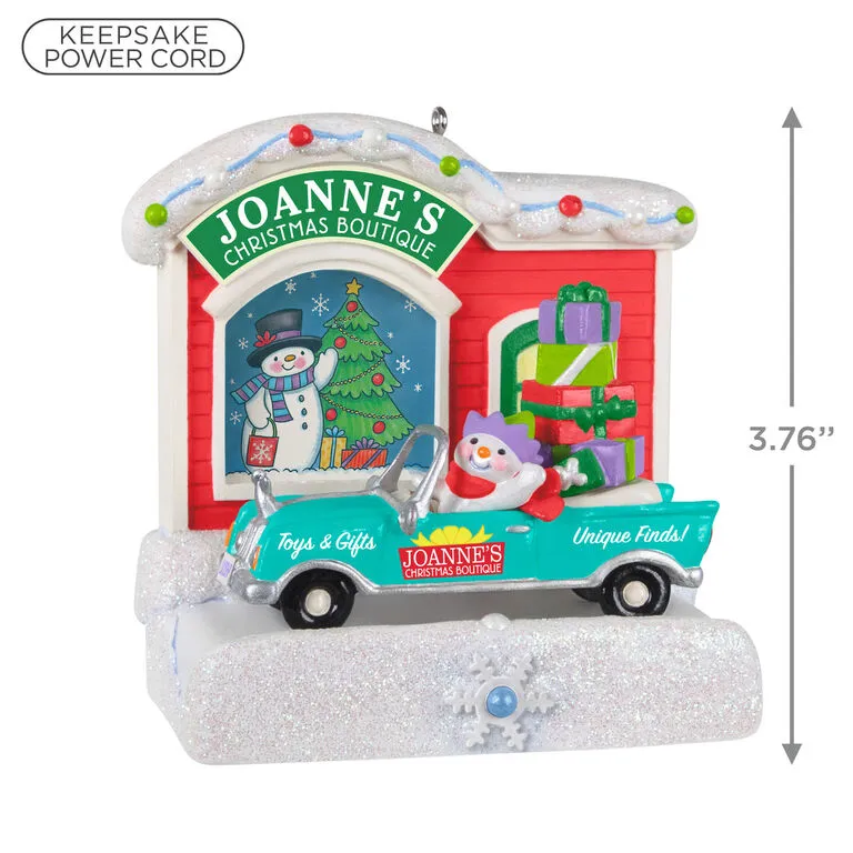 Hallmark Happy Holiday Parade Collection Joanne's Christmas Boutique Musical Ornament With Light - Image 3