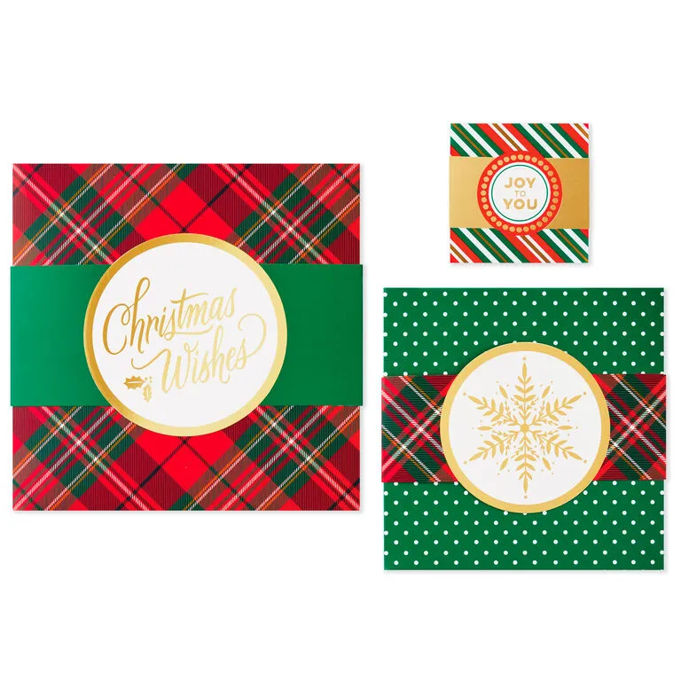 Hallmark Joy To You 3-Pack Christmas Gift Boxes, Assorted Sizes And Designs