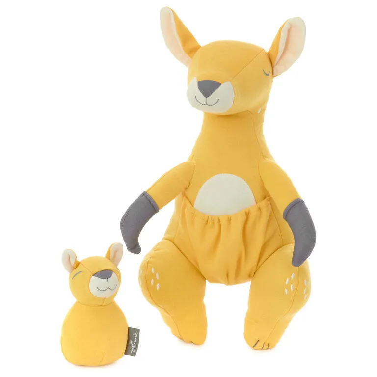 Hallmark Kangaroo And Baby Joey Stuffed Animal And Rattle Set - Image 3