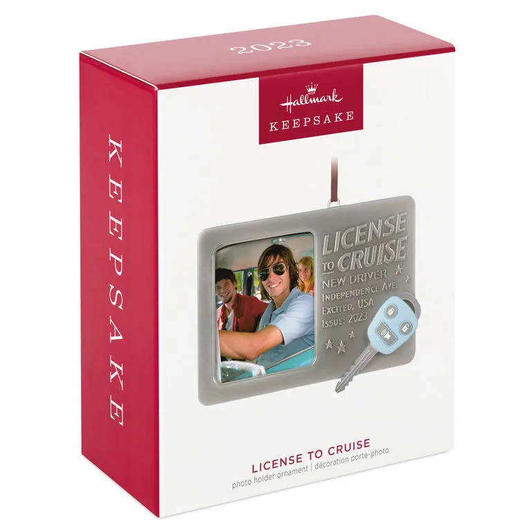 Hallmark License To Cruise 2023 Metal Photo Frame Ornament - Image 4