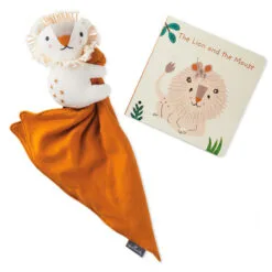 Hallmark The Lion And The Mouse Board Book And Lion Lovey Blanket Set