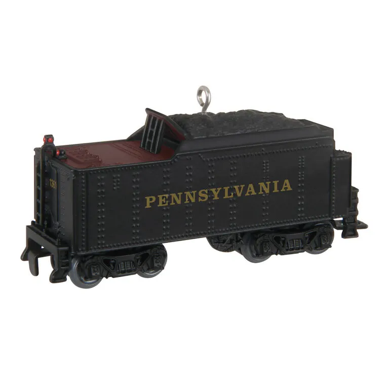 Hallmark LionelĀ® Pennsylvania K4 Tender Metal Ornament