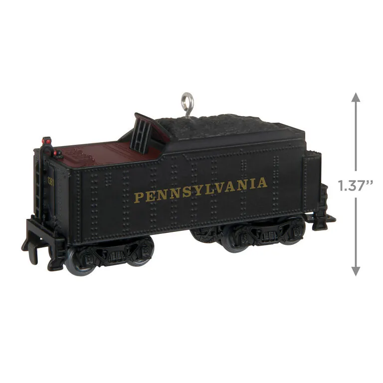Hallmark LionelĀ® Pennsylvania K4 Tender Metal Ornament - Image 3