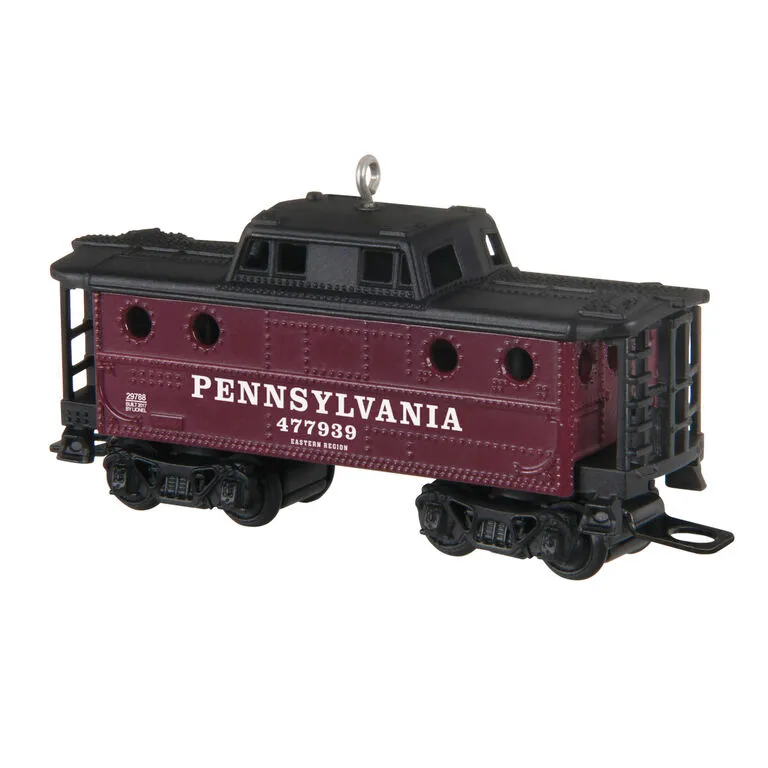Hallmark LionelĀ® Pennsylvania K4 Caboose Metal Ornament