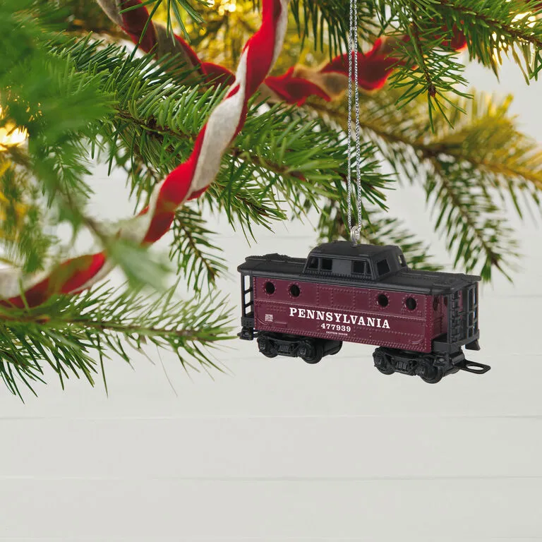 Hallmark LionelĀ® Pennsylvania K4 Caboose Metal Ornament - Image 2