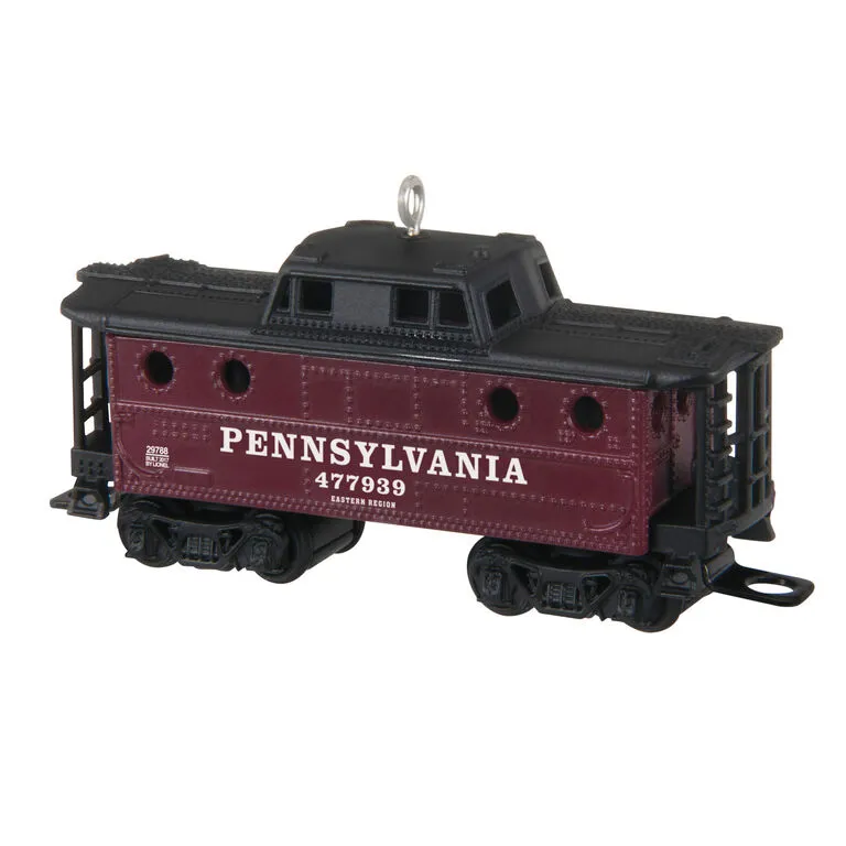 Hallmark LionelĀ® Pennsylvania K4 Caboose Metal Ornament - Image 6