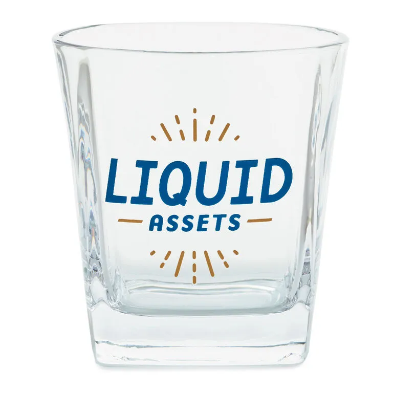 Hallmark Liquid Assets Lowball Glass, 15 Oz.