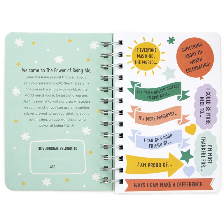 Hallmark Little World Changers⢠The Power Of Being Me Prompted Journal With Stickers - Image 2