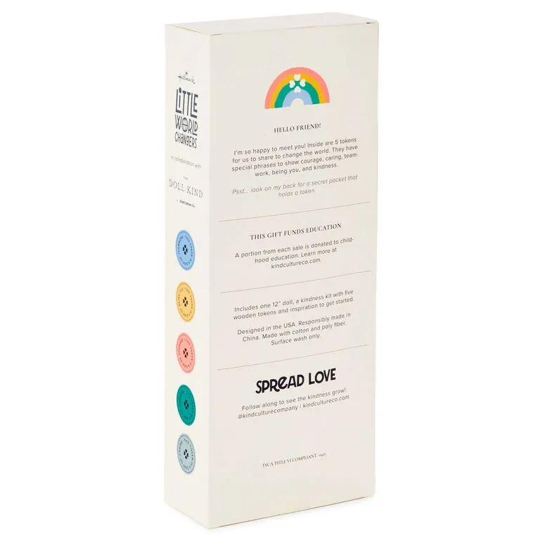 Hallmark Little World Changers⢠And Kind Culture Co. The Doll Kind Dark Skin Girl, 12" - Image 7