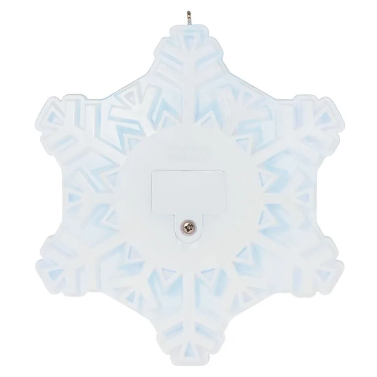 Hallmark Magic Sparkling Snowflake Photo Personalized Ornament With Light - Image 4