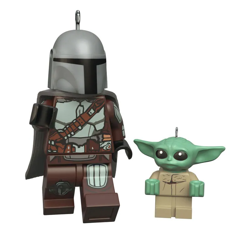 Hallmark The Mandalorian™ And Grogu™ LEGO® Star Wars™ Minifigure Ornaments, Set Of 2