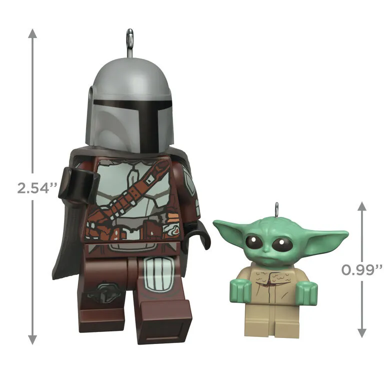 Hallmark The Mandalorian™ And Grogu™ LEGO® Star Wars™ Minifigure Ornaments, Set Of 2 - Image 3