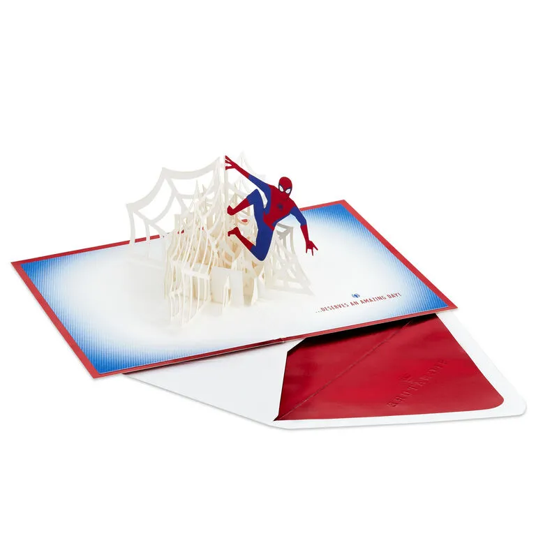 Hallmark Marvel Spider-Man You Deserve An Amazing Day 3D Pop-Up Card - Image 2