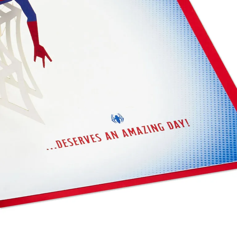Hallmark Marvel Spider-Man You Deserve An Amazing Day 3D Pop-Up Card - Image 3