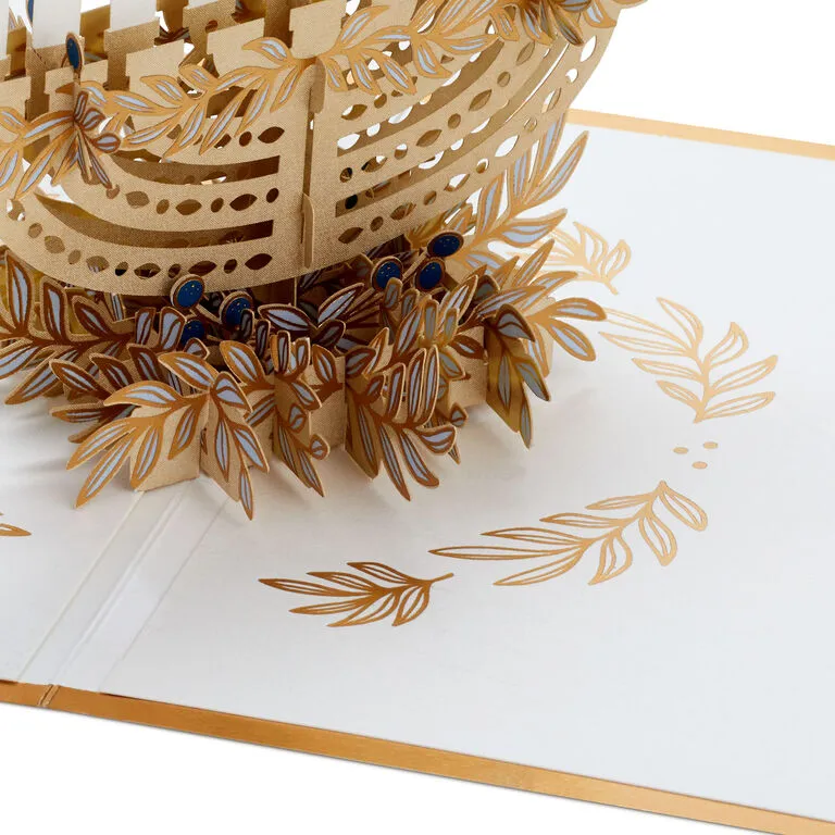 Hallmark Season Full Of Light 3D Pop-Up Hanukkah Card - Image 4