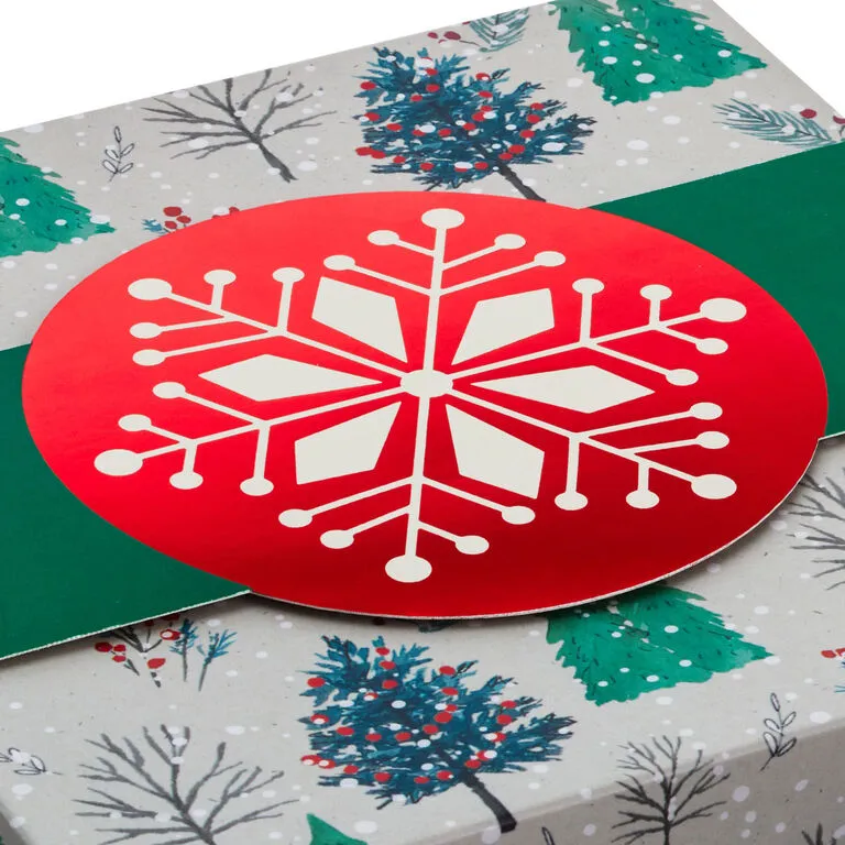 Hallmark Merry And Bright 3-Pack Christmas Gift Boxes, Assorted Sizes And Designs - Image 5