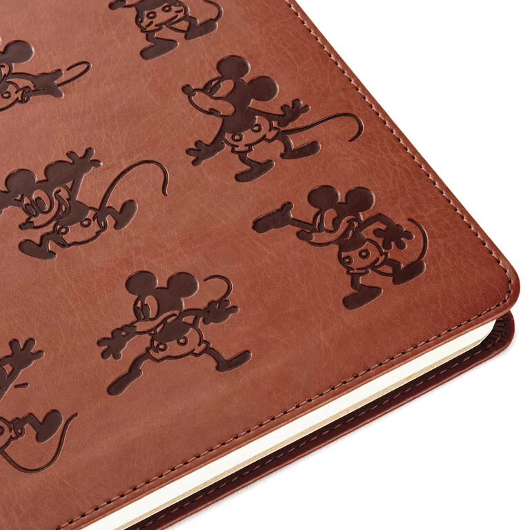 Hallmark Disney Mickey Mouse Brown Faux Leather Journal - Image 5
