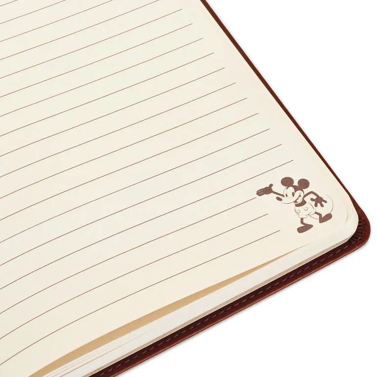 Hallmark Disney Mickey Mouse Brown Faux Leather Journal - Image 6