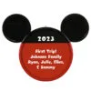 Hallmark Disney Mickey Mouse Ears Silhouette Text Personalized Ornament
