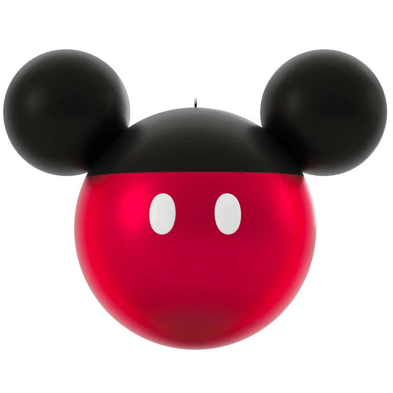 Hallmark Disney Mickey Mouse Ears Silhouette Text Personalized Ornament - Image 4