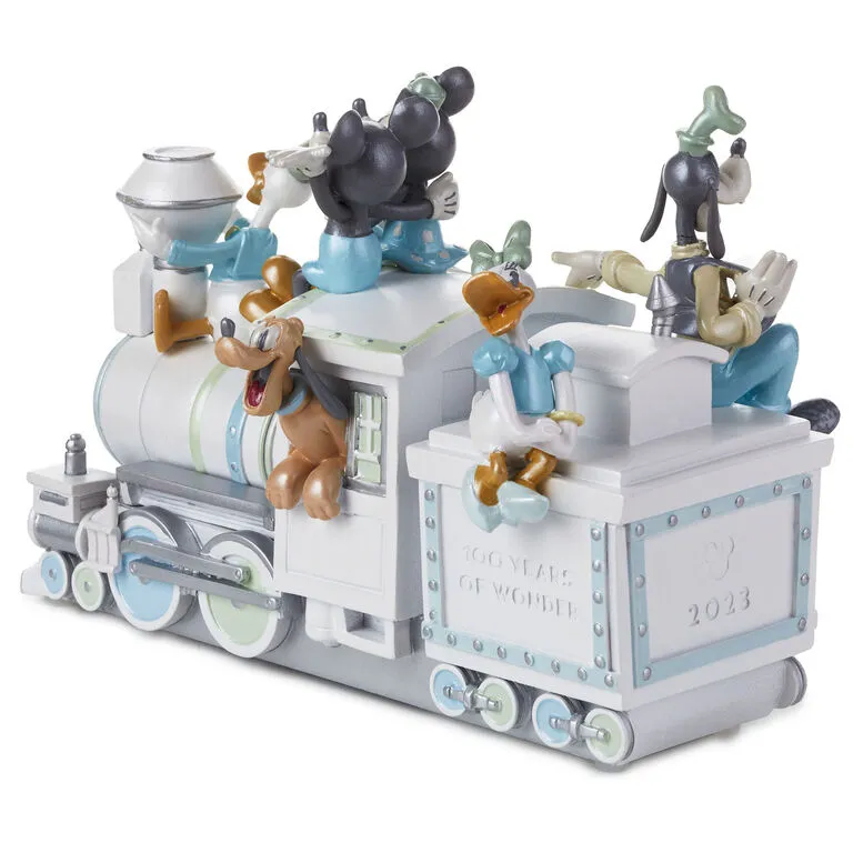 Hallmark Disney 100 Years Of Wonder Mickey And Friends Train Special Edition 2023 Figurine With Light And Sound, 5.63" - Image 2