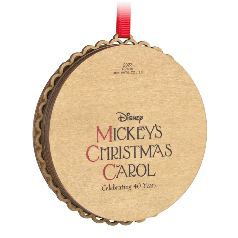 Hallmark Disney Mickey's Christmas Carol 40th Anniversary Papercraft Ornament - Image 6