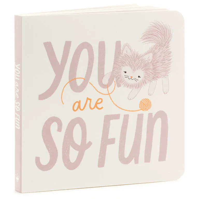 Hallmark MopTops Furry Cat Stuffed Animal With You Are So Fun Board Book - Image 4